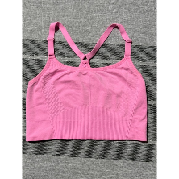 all in motion Other - All in Motion Women Large Pink Seamless Adjustable‎ Racerback Sports Bra